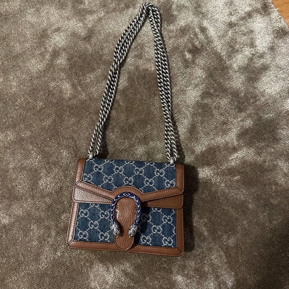 Gucci LIMITED EDITION DENIM DIONYSUS BAG